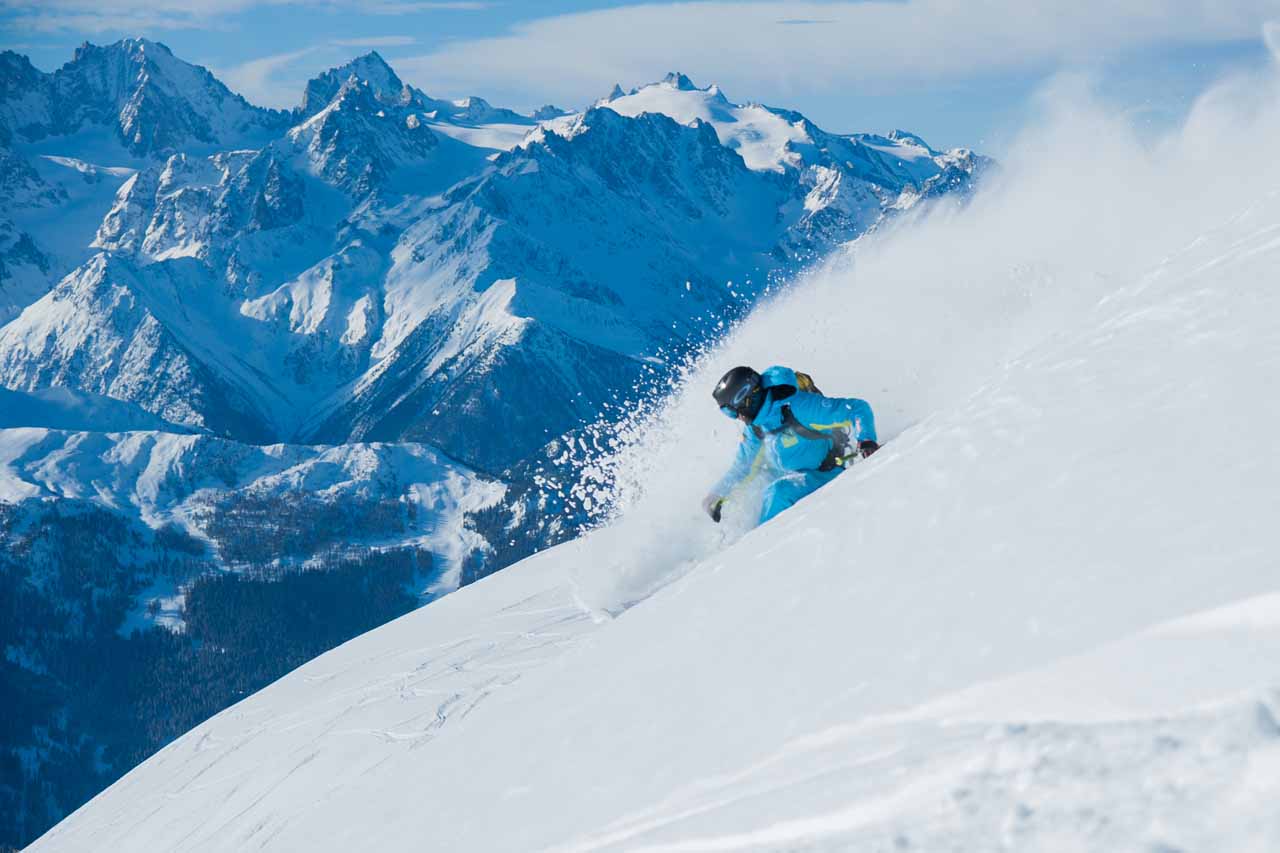 Adrenaline ski school in Verbier instructor skiing