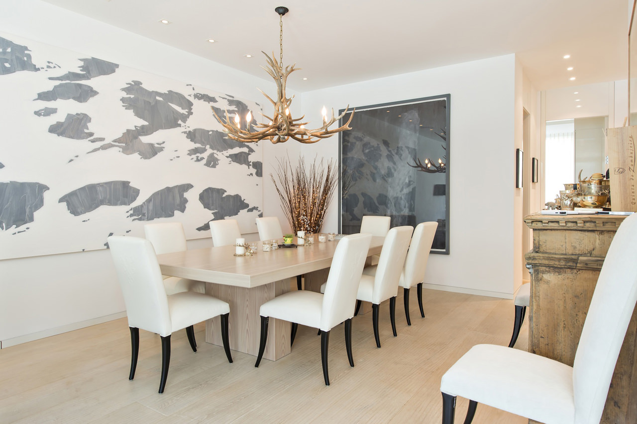 Dining area in Apartment Lakeside in St Moritz
