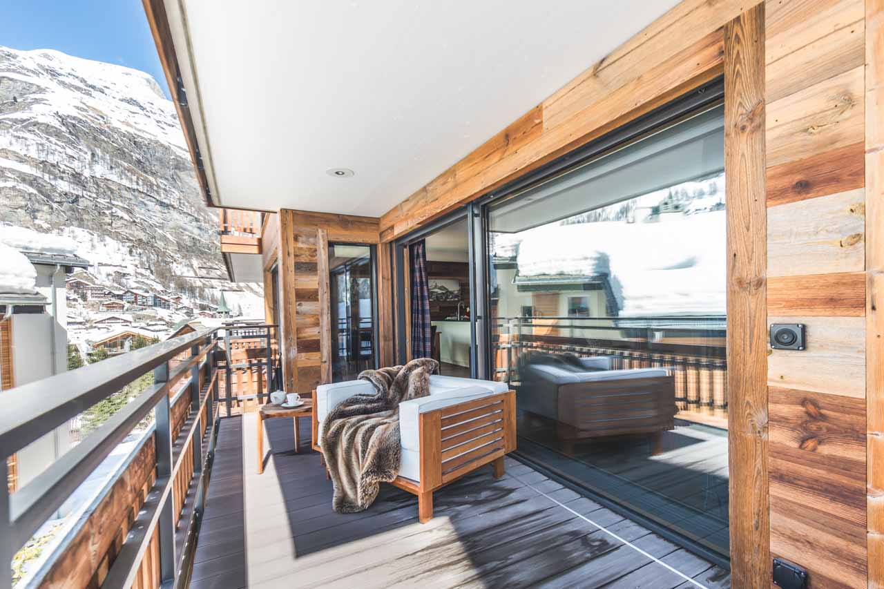 Balcony of Apartment Matten in Zermatt