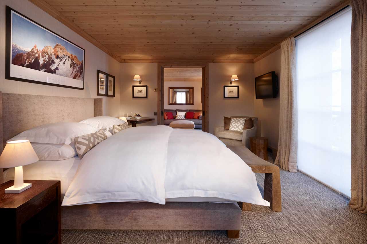Bedroom one at Aurelio Club Chalet in Lech