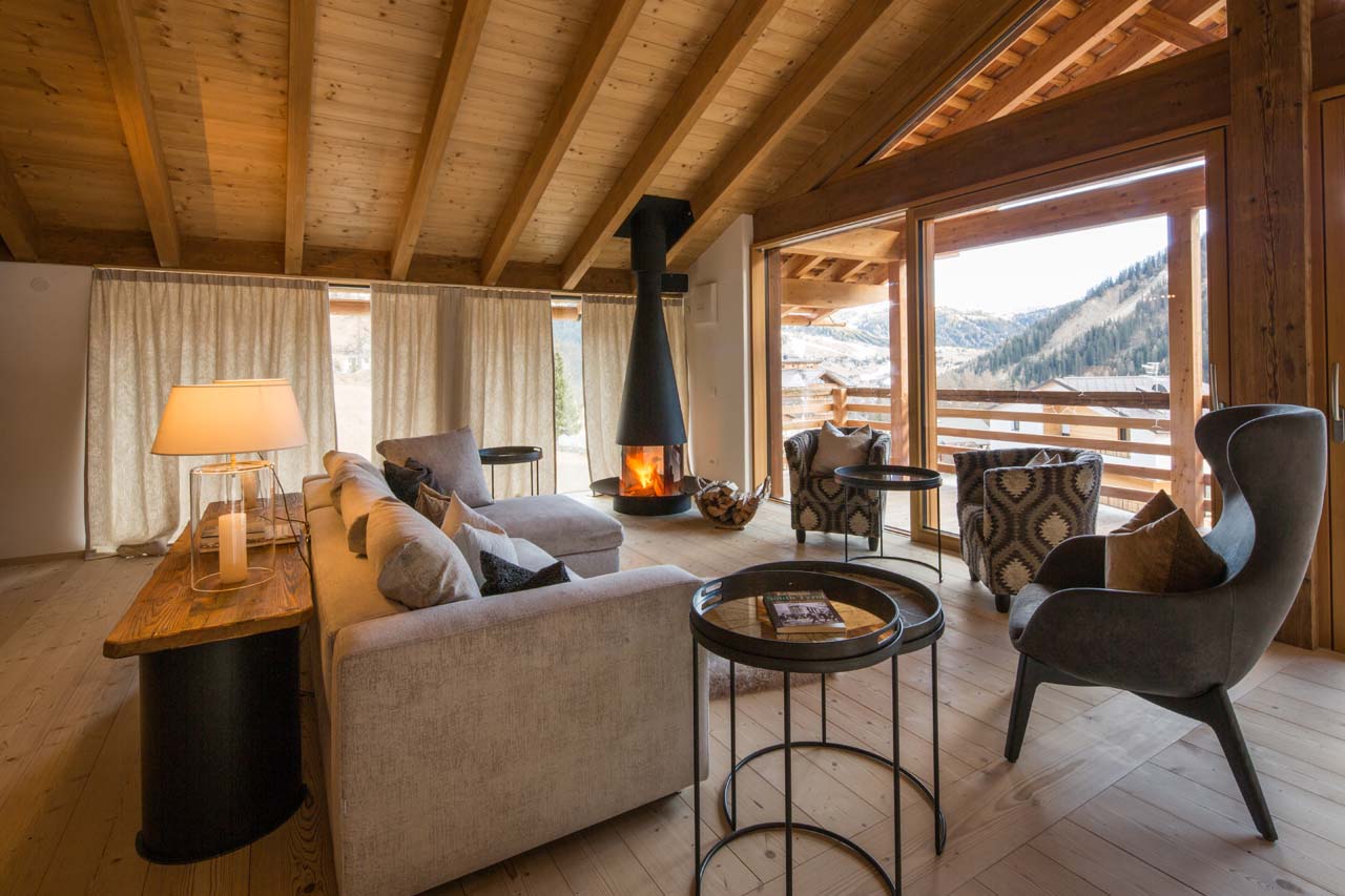 Living room at Casa Feroze in Alta Badia