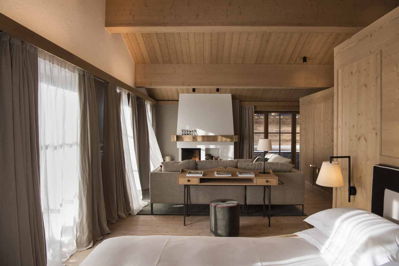 Bedroom one at Chalet Mimi in Oberlech