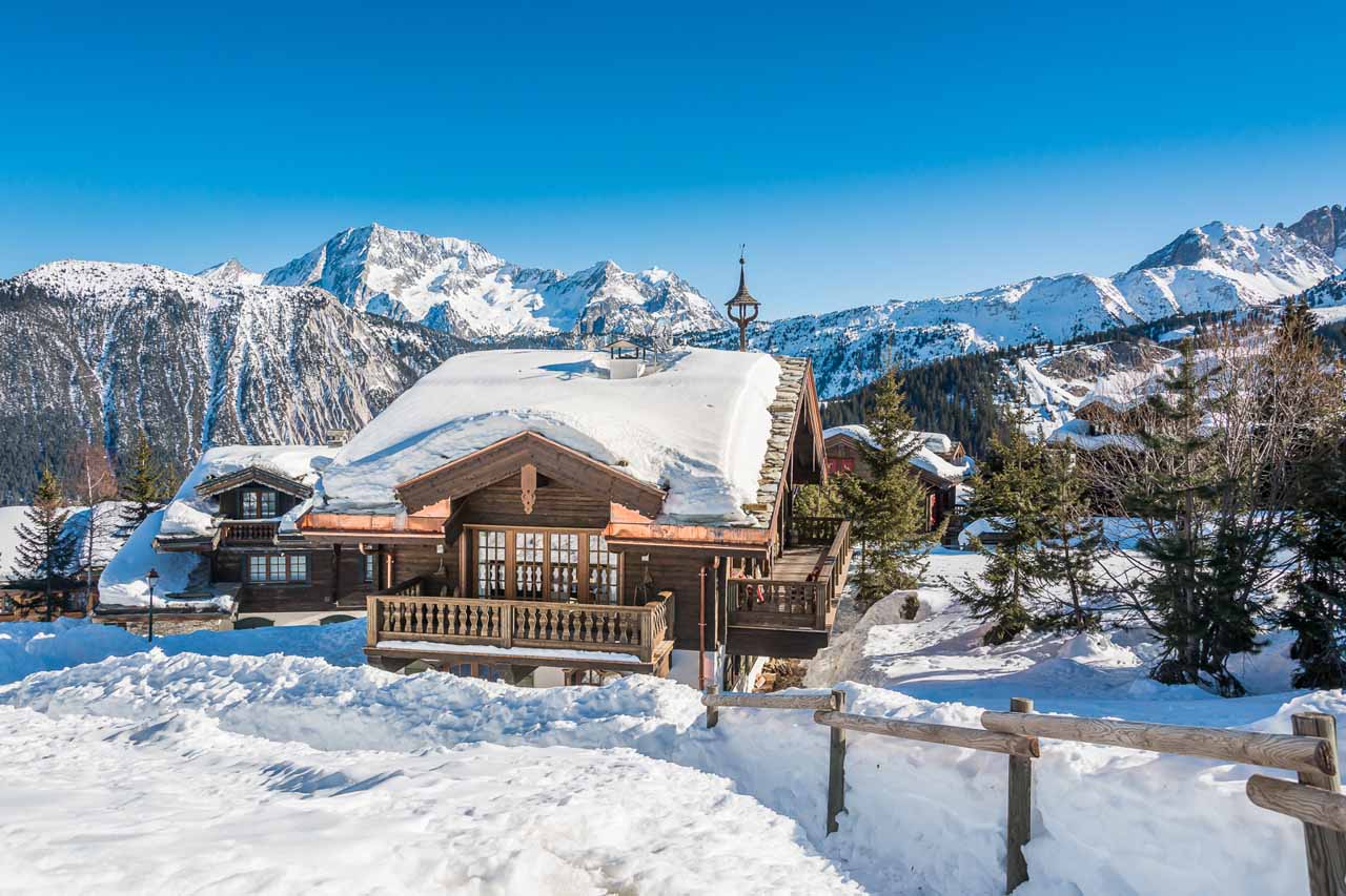 Mountain setting at  Chalet Le Namaste in Courchevel 1850