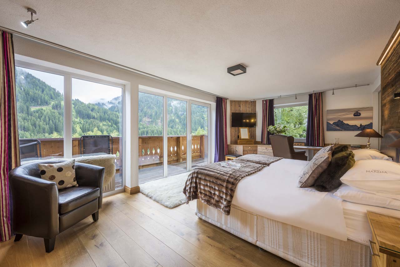 Bedroom three terrace at Chalet Narnia in St Anton