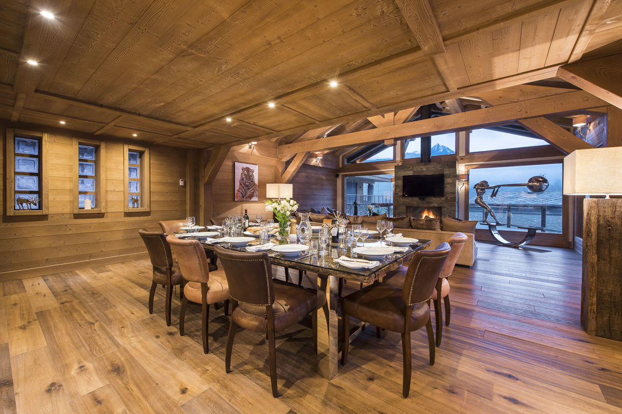 Dining room at Chalet Opale in Tignes