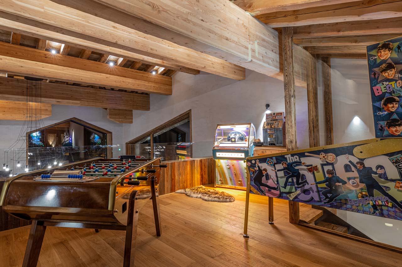 Games area in Chalet Les Ours, Val d'Isere