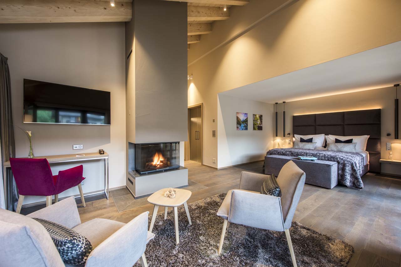 Master bedroom at Christiania Penthouse in Zermatt