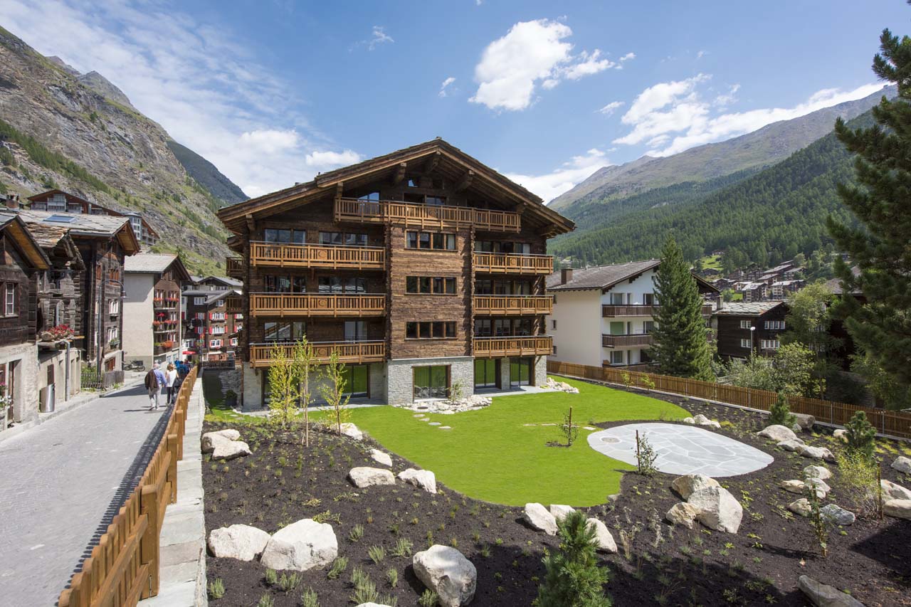 Exterior of Christiania Penthouse in Zermatt