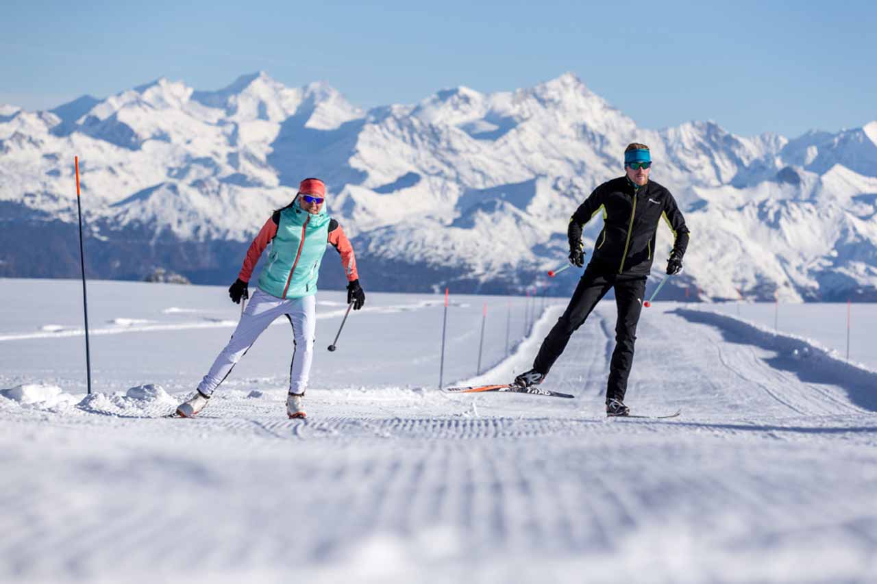 Cross-country skiing in Gstaad