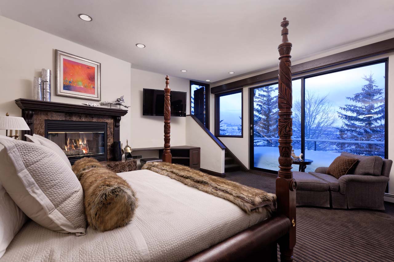 Bedroom one at Four Peaks Estate in Aspen