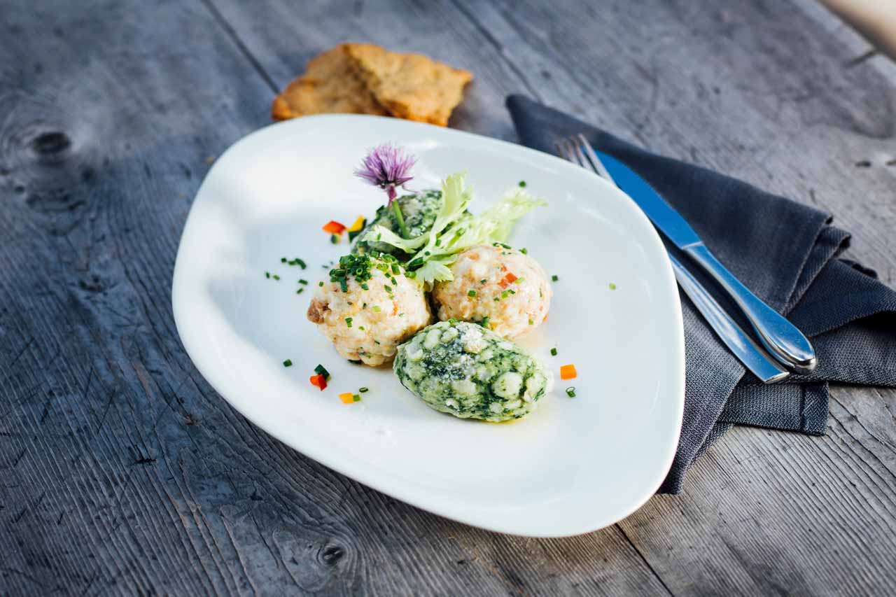 Gourmet cuisine in Alta Badia in summer