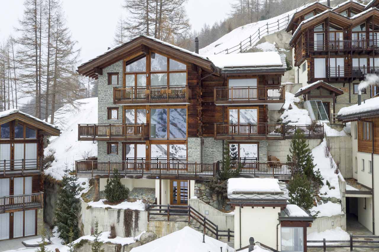 Exterior of Haus Leytron in Zermatt