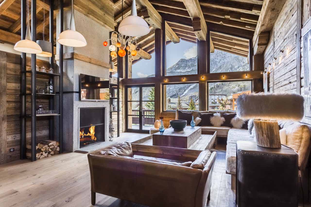 Living area in Kilco Penthouse, Val d'Isere