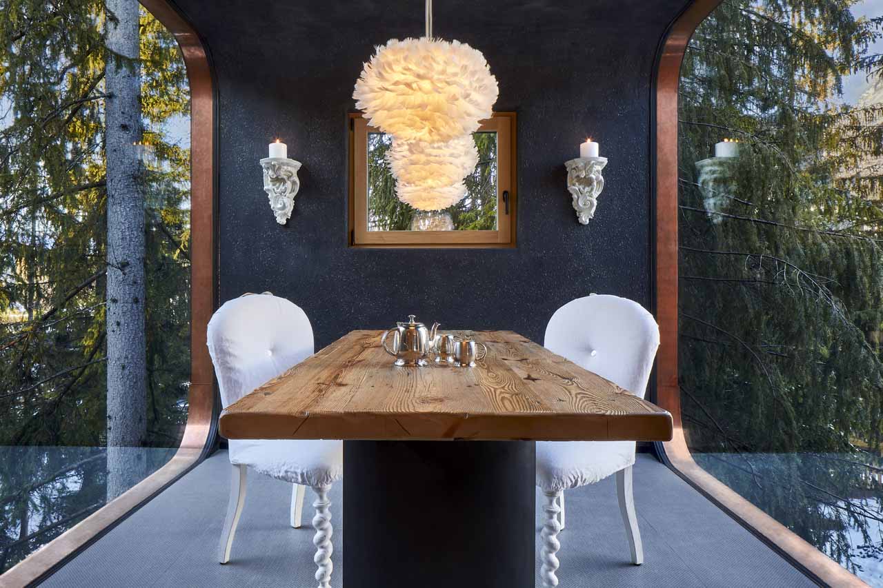 Dining area at Mi Chalet in Alta Badia