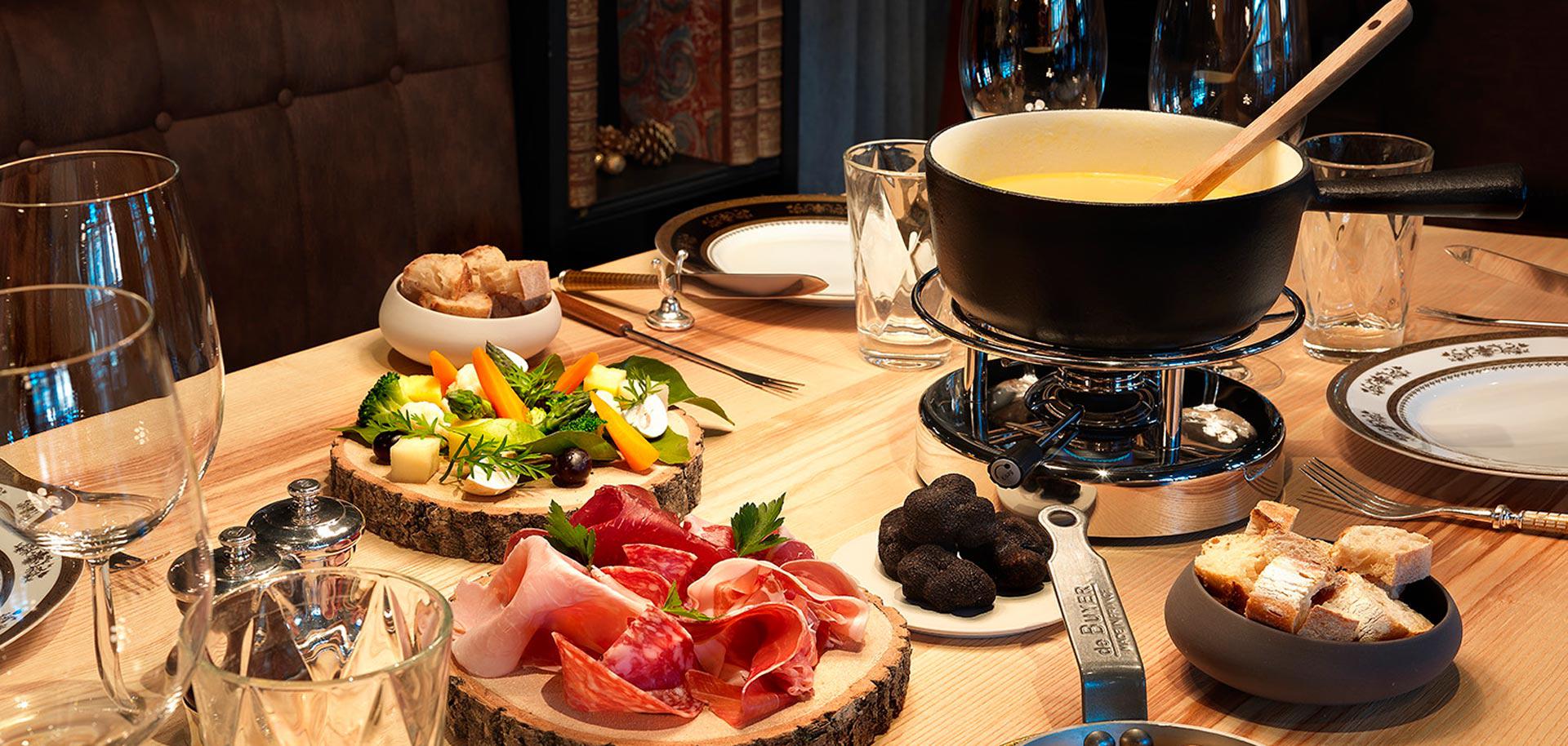 Fondue restaurant in Megeve