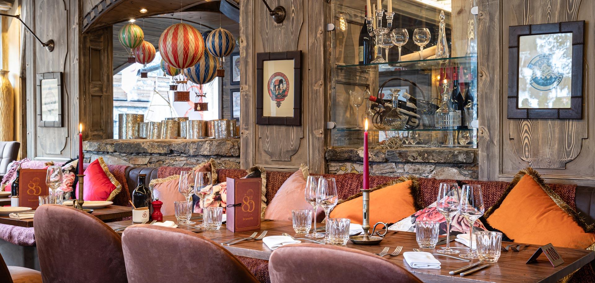 Le 80 restaurant in Meribel