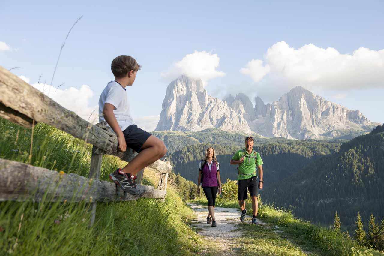 Family time in Val Gardena in summer