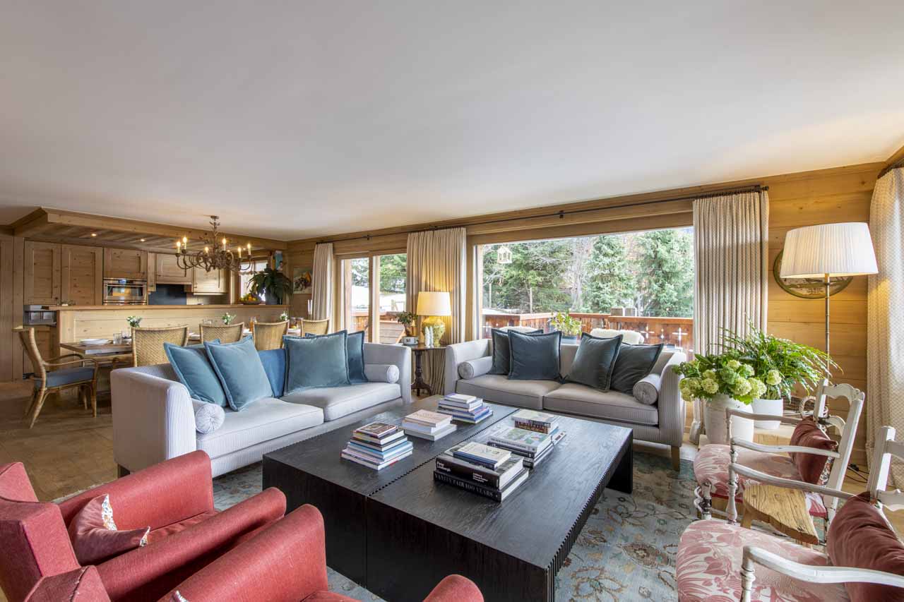Living area at Apartment Cantarella in Verbier