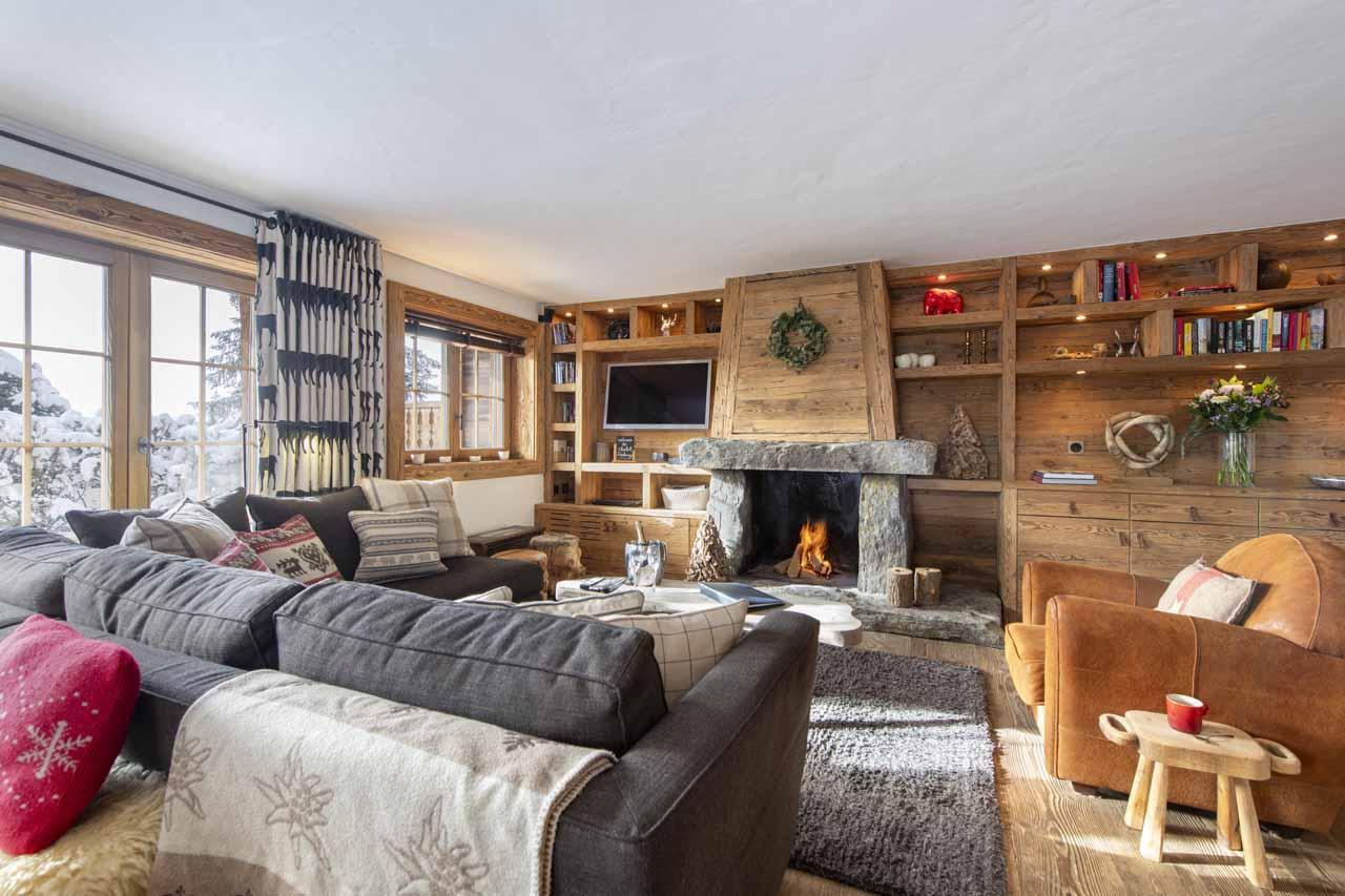 Living area of Hickory in Verbier