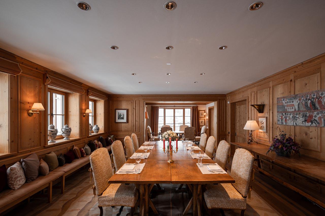 Main dining room at Aurelio Club Chalet in Lech