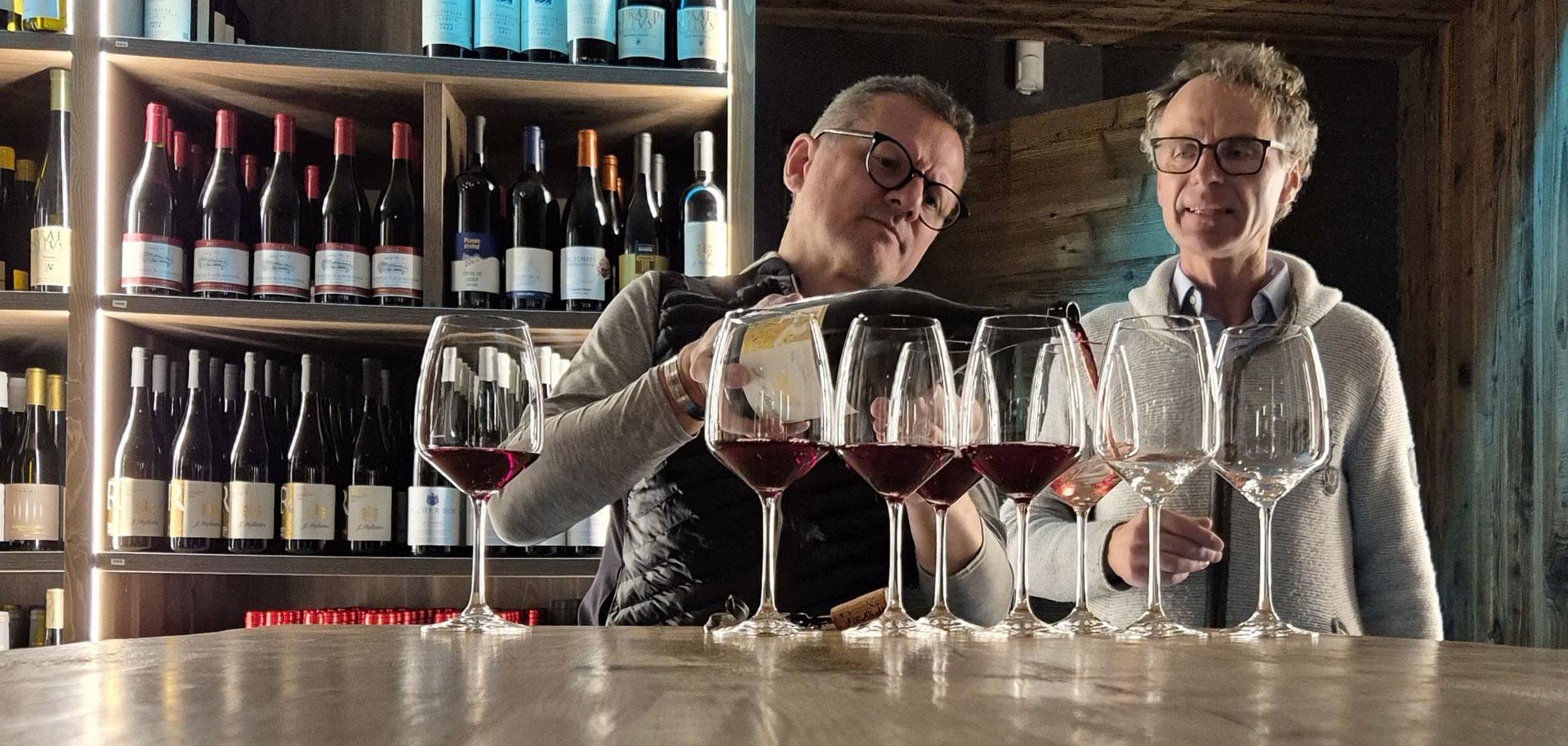 Wine cellar at Bioch