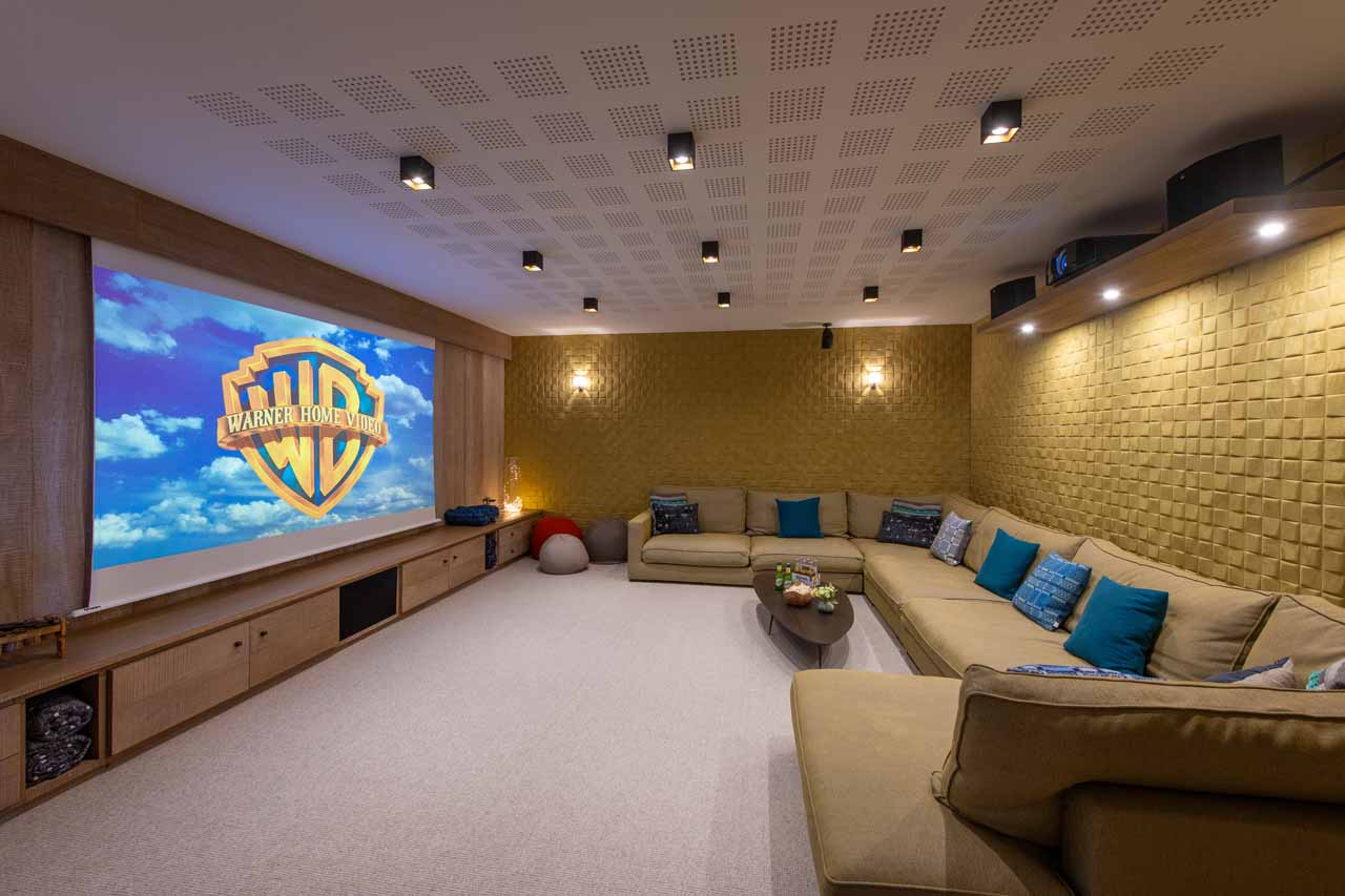 Cinema room at Chalet Alpaca in Meribel
