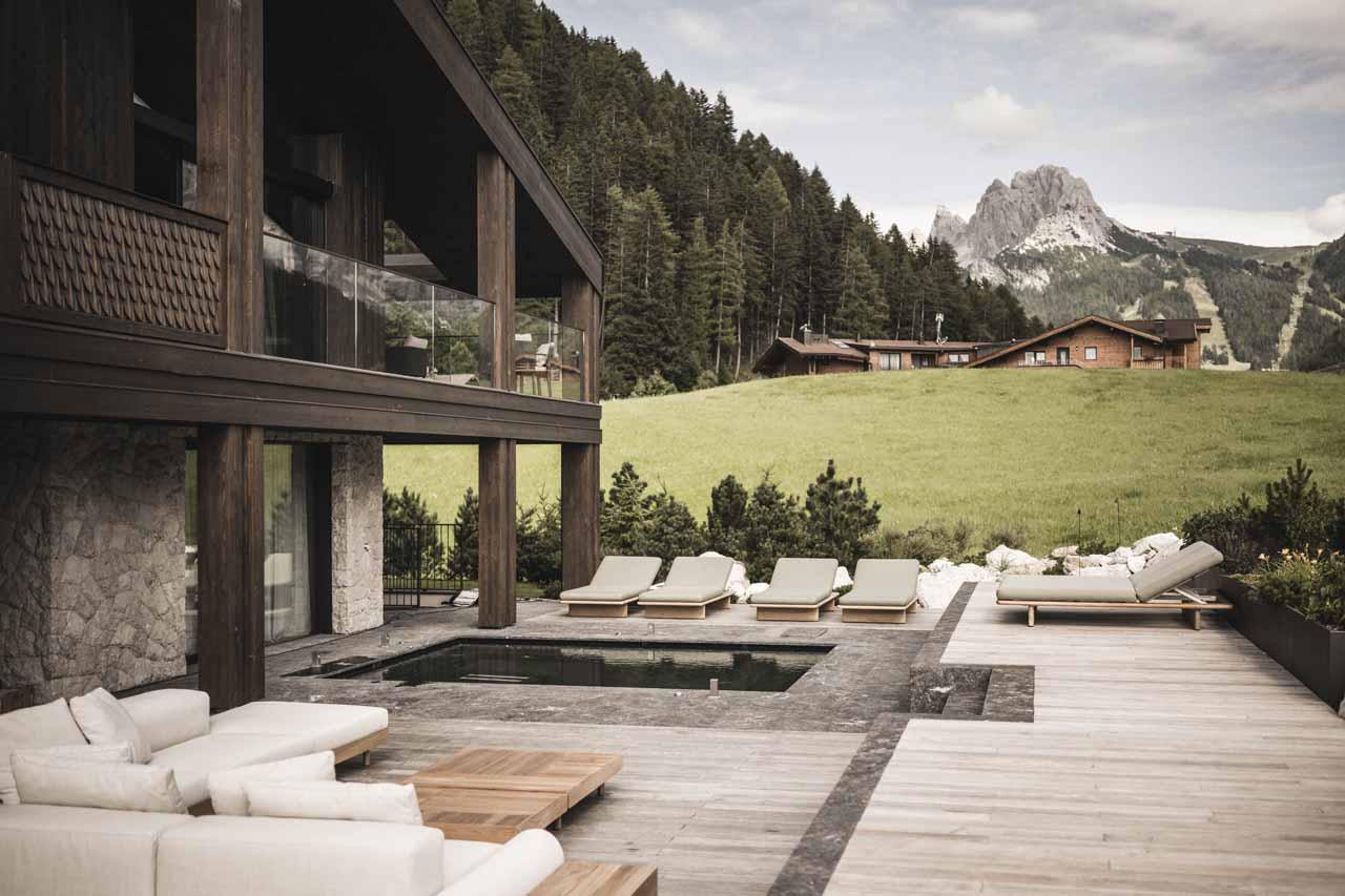 Outdoor area at Chalet Alpurio in Val Gardena