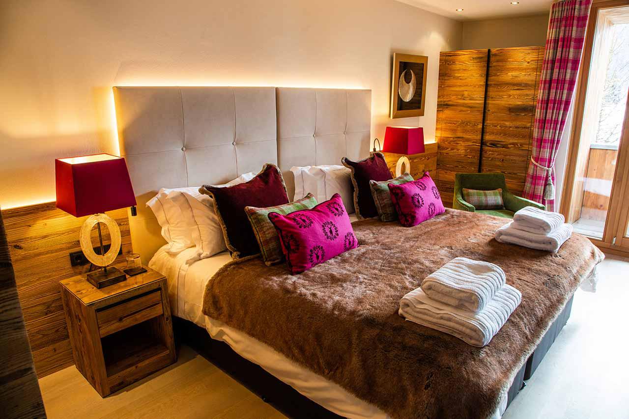 Bedroom two at Chalet Artemis in St Anton
