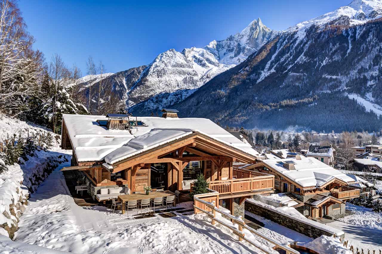 Exterior of Chalet Azurite in Chamonix