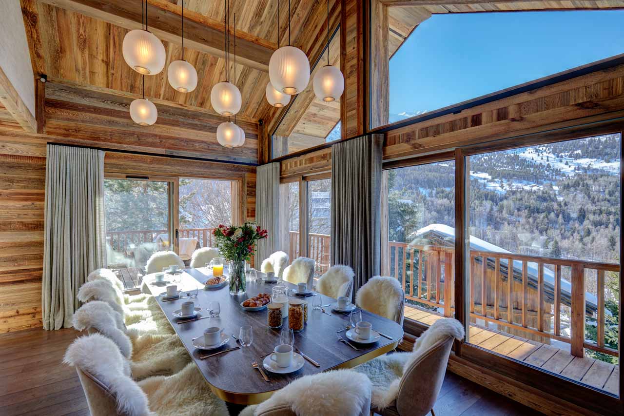 Dining area at Chalet Menor in Meribel
