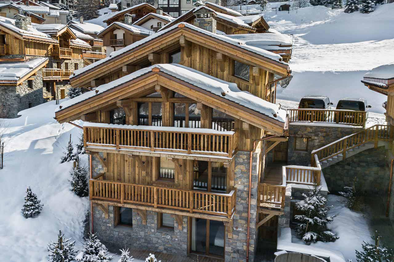 Exterior of Chalet Pure Black Crystal in St Martin de Belleville