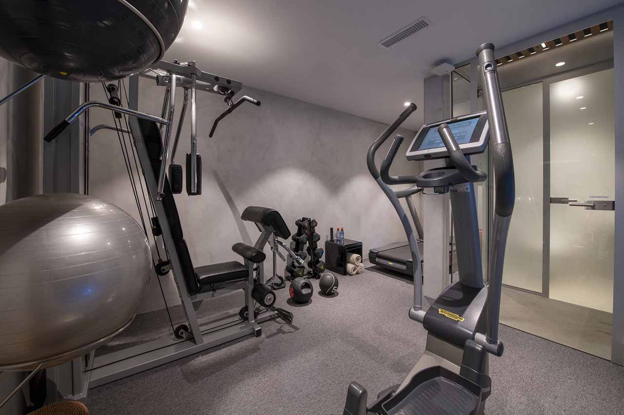 Gym at Chalet Spa in Verbier