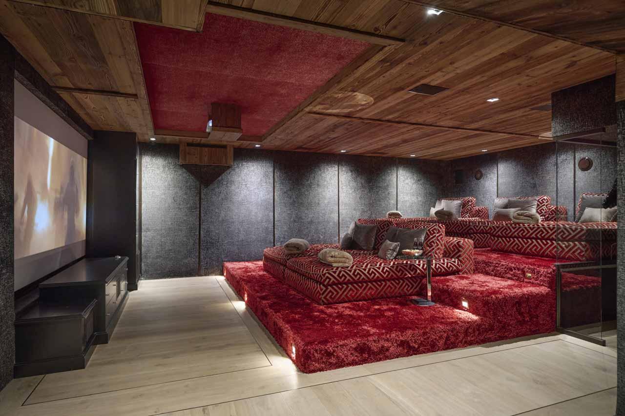 Cinema at Chalet Sun in Megeve