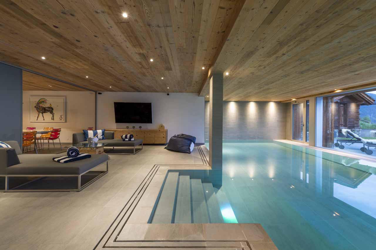 Indoor pool at Chalet Teredo in Verbier