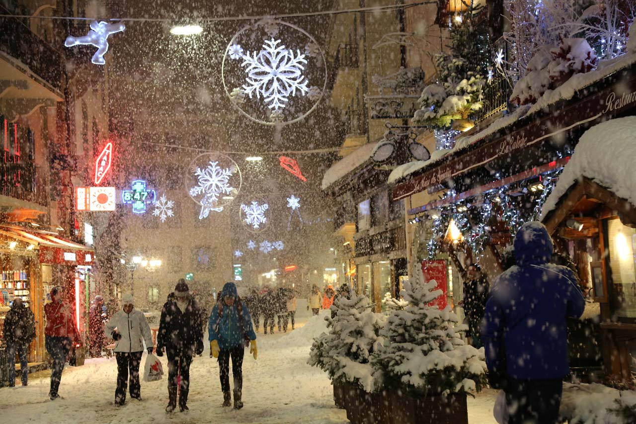 Chamonix by night