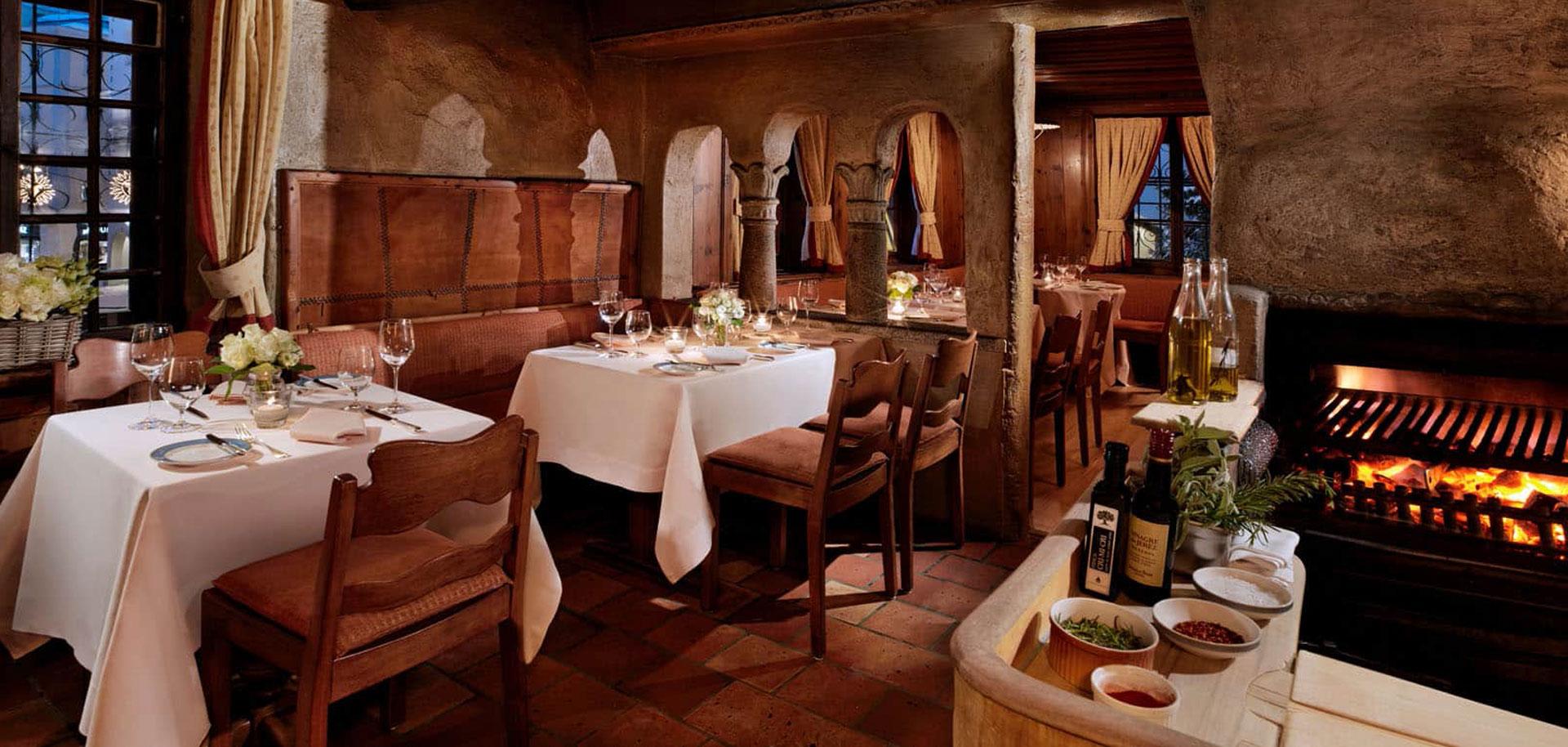 Grill Chadafö at Chesa Veglia restaurant in St Moritz