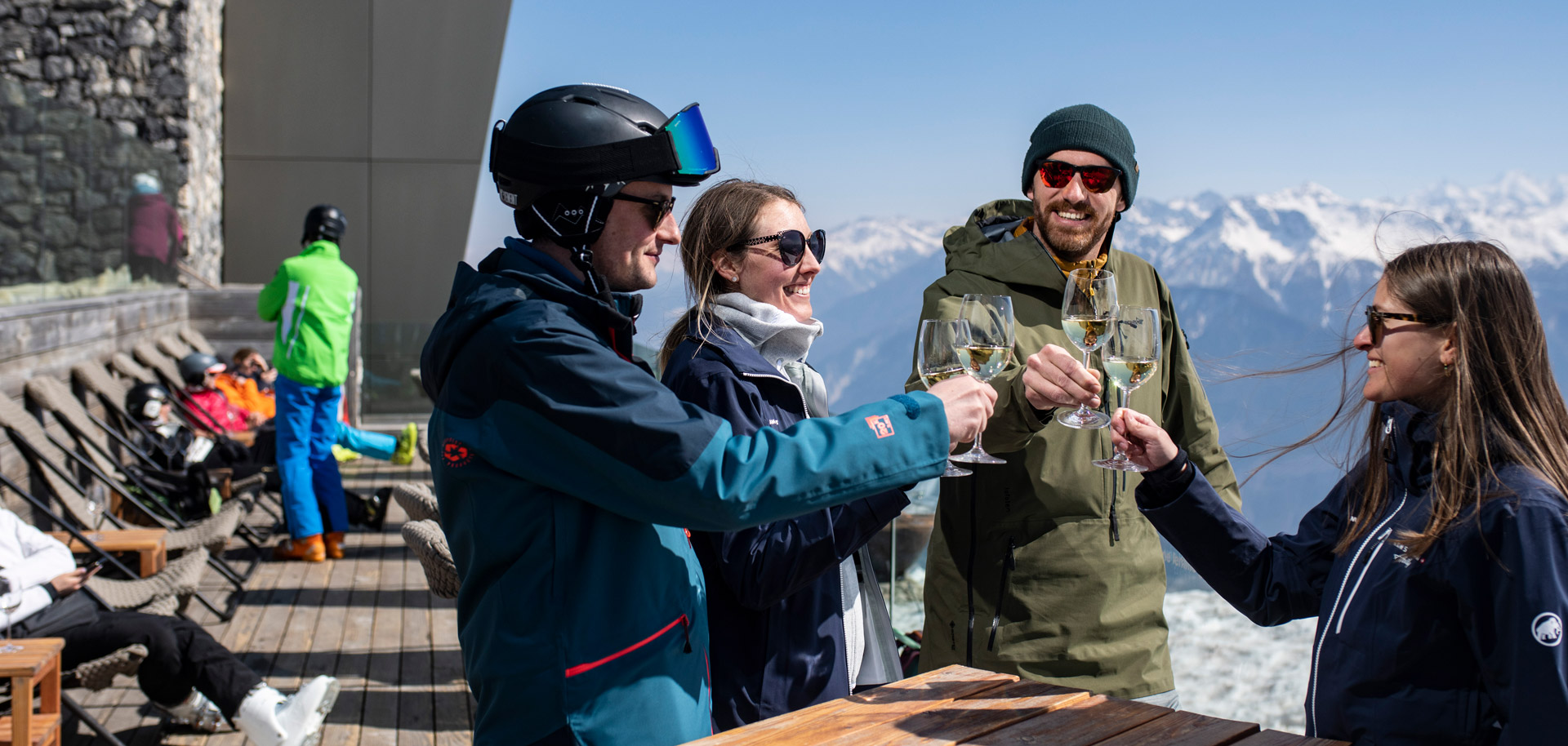 Chetzeron mountain restaurant in Crans Montana