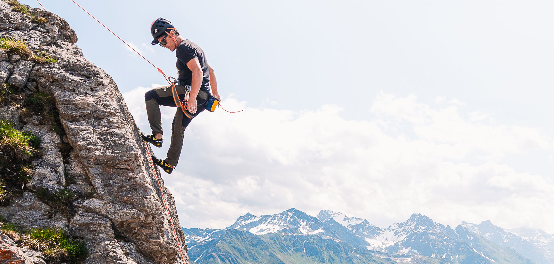 Climbing in Verbier in summer