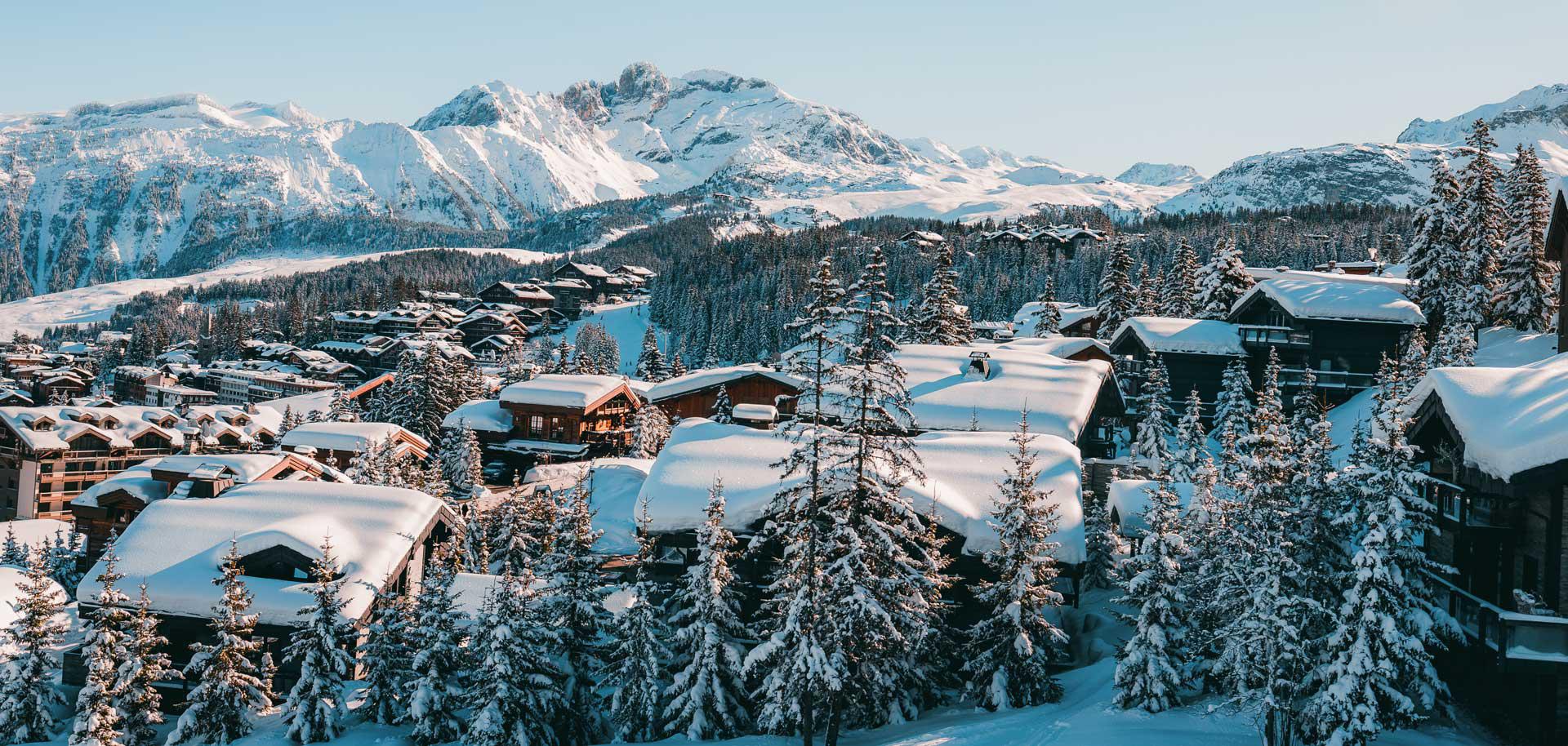 Courchevel Chalets in winter