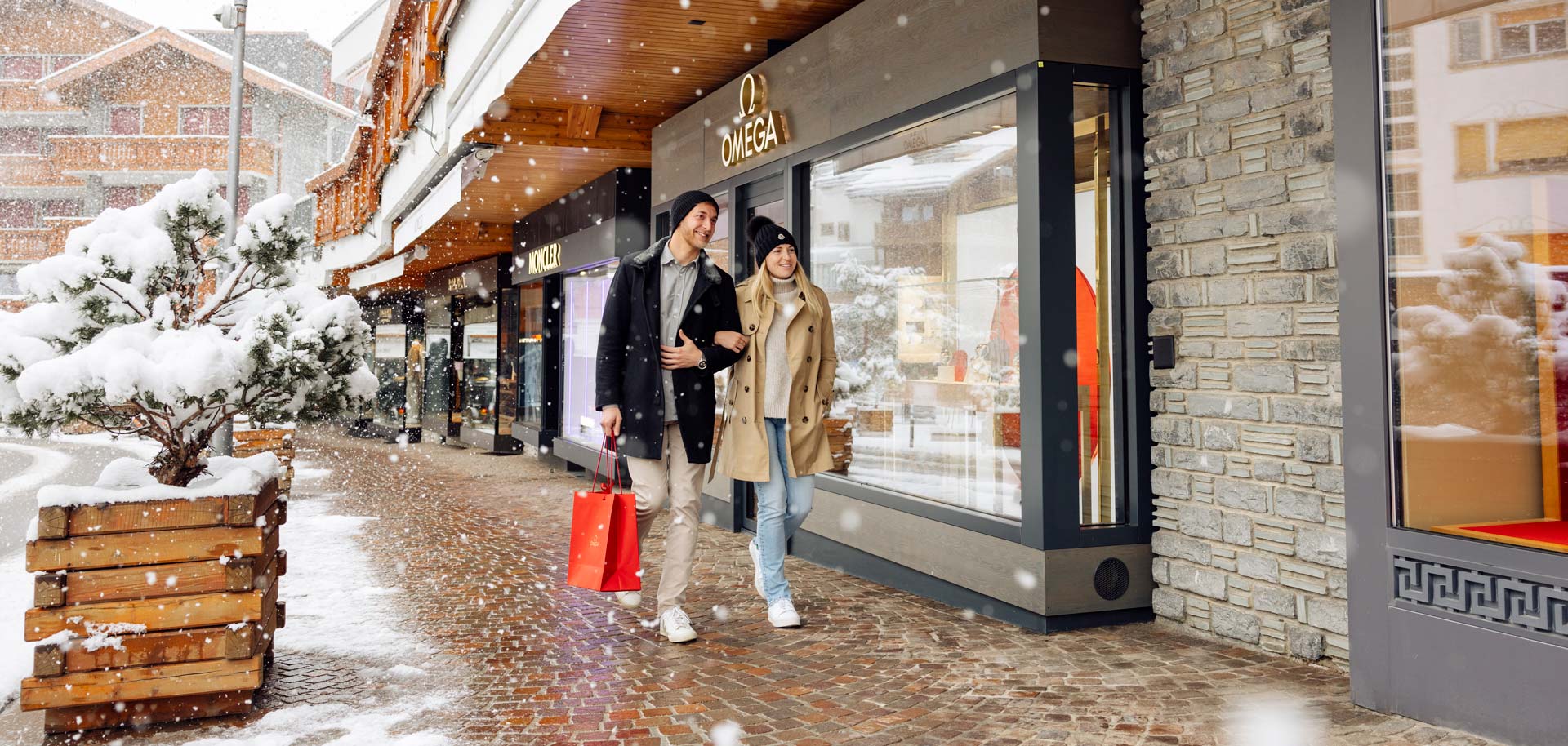 Designer shopping in Crans Montana