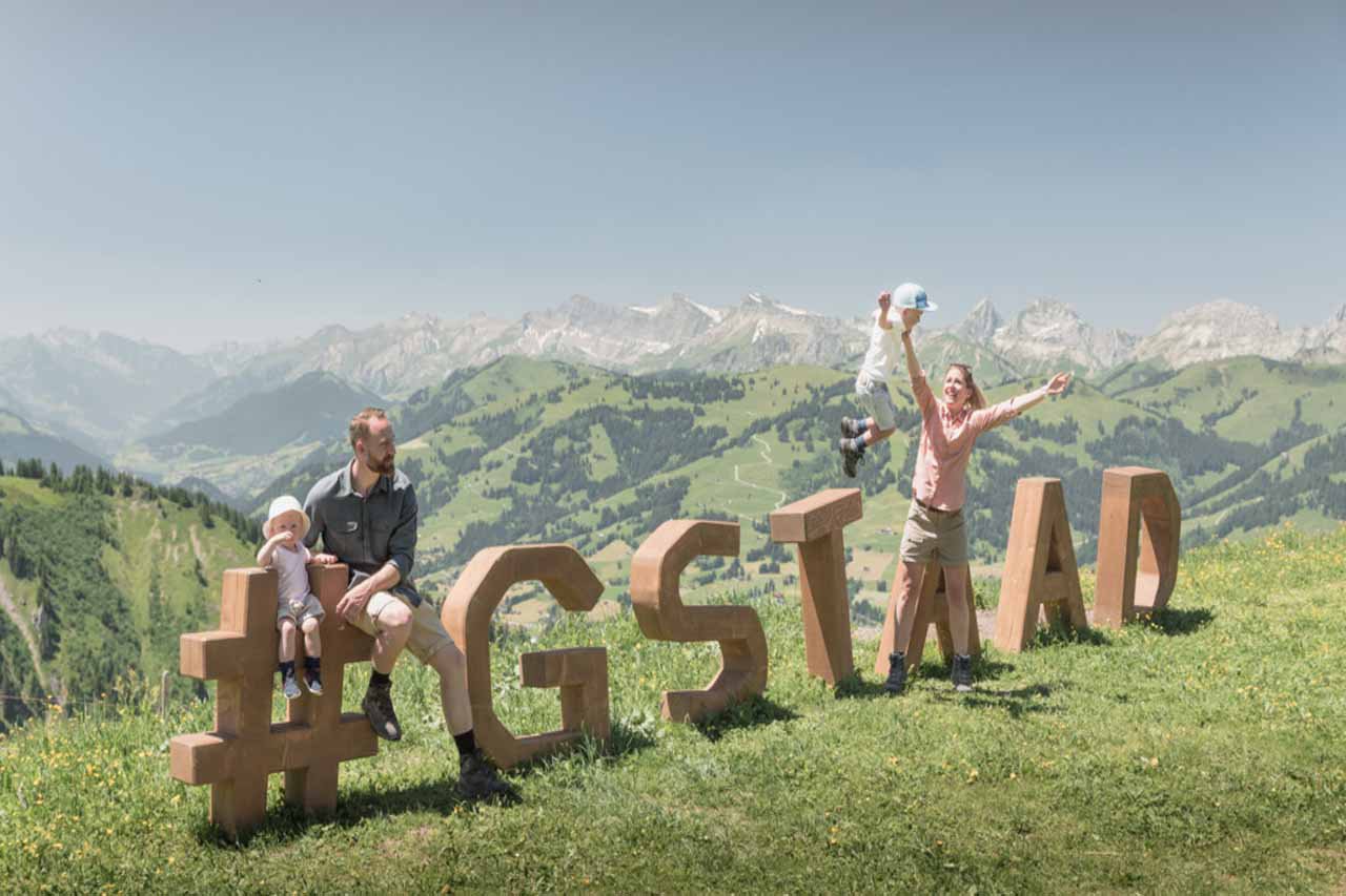 Family holiday in Gstaad in summer