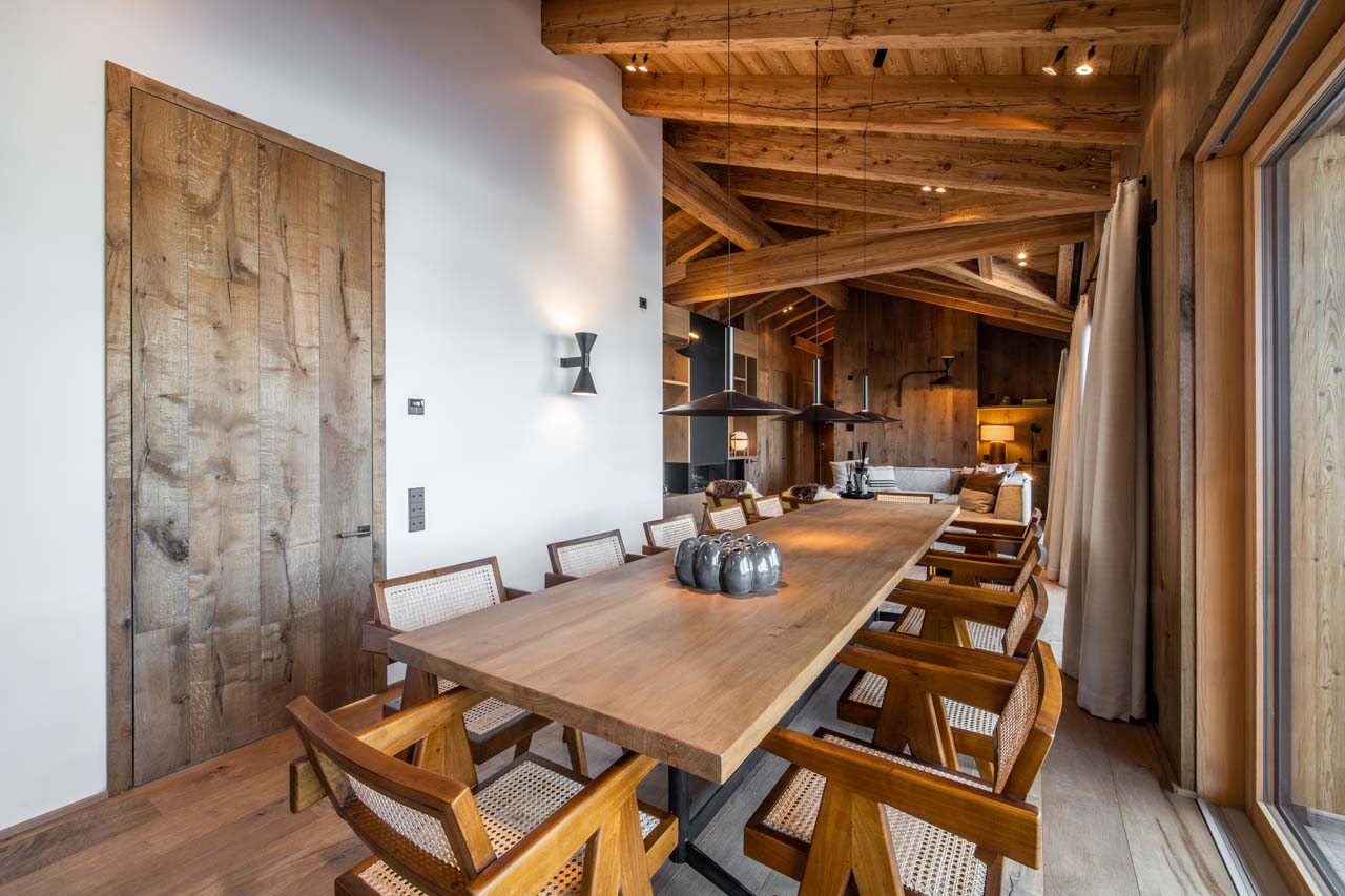 Dining table at Fabiola Penthouse in St Anton
