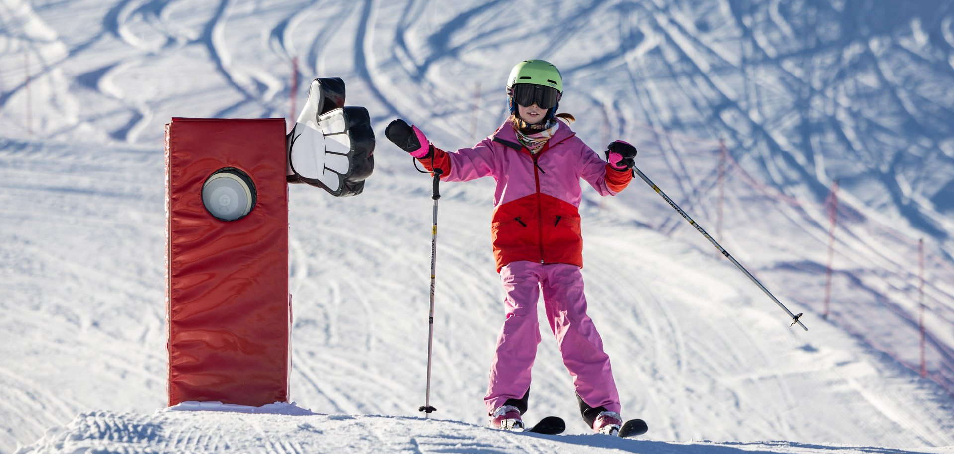 Children skiing in Verbier