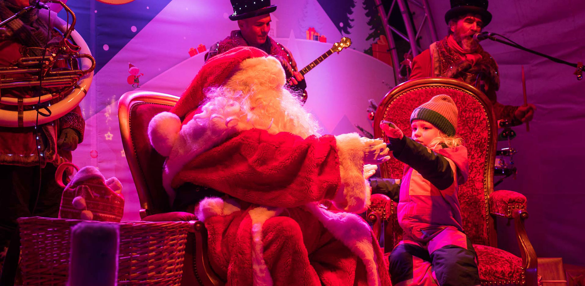 Visiting Father Christmas in the Alps