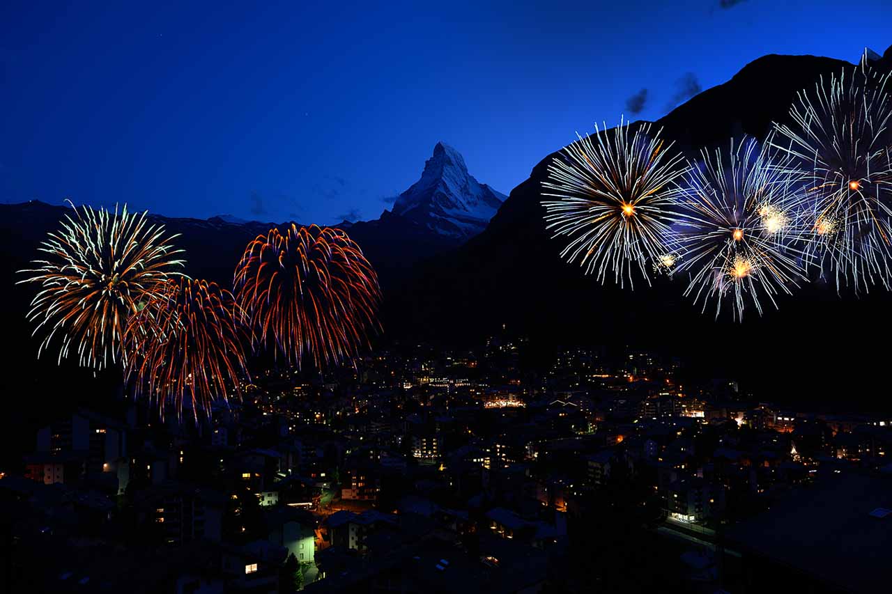 Swiss National Day fireworks