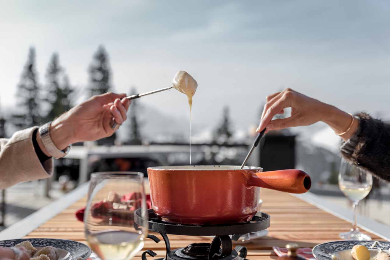 Fondue in Gstaad