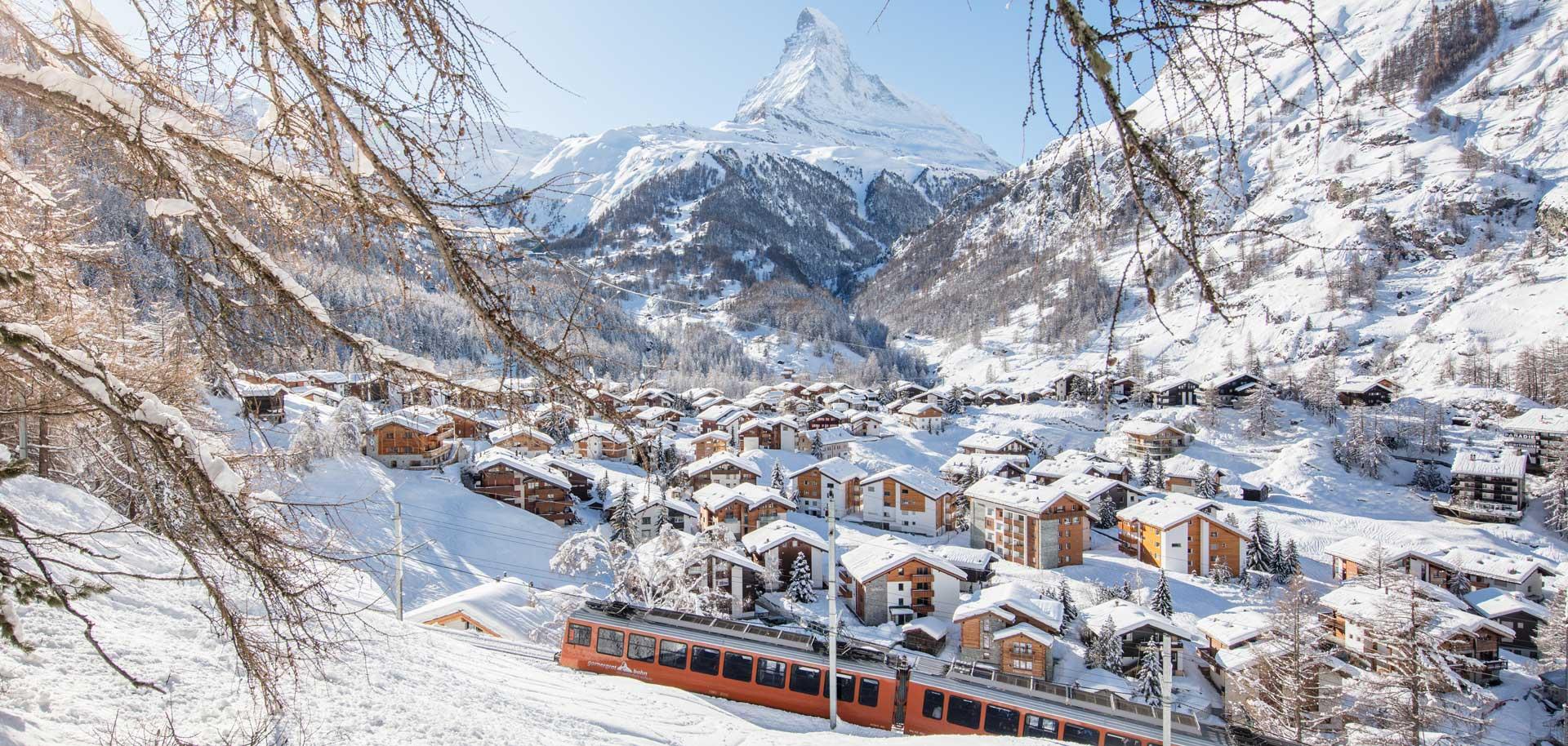 Gornergrat cog railway in Zermatt