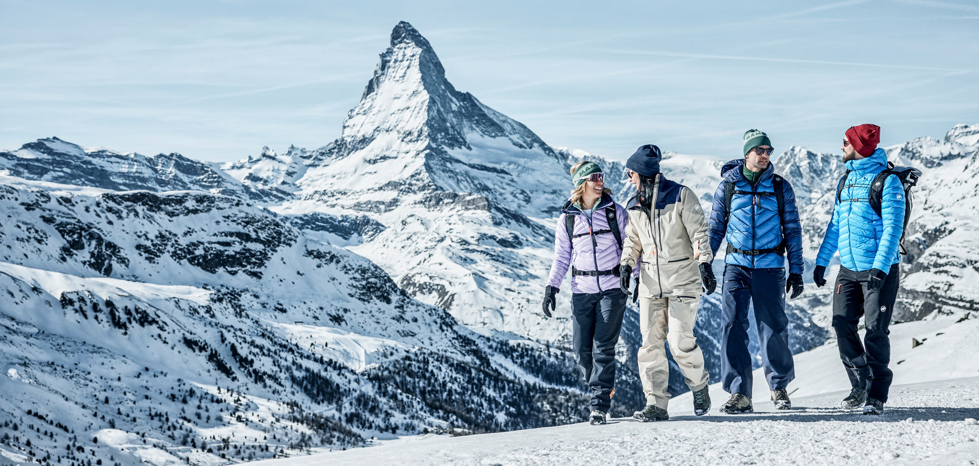 Winter hiking in Zermatt