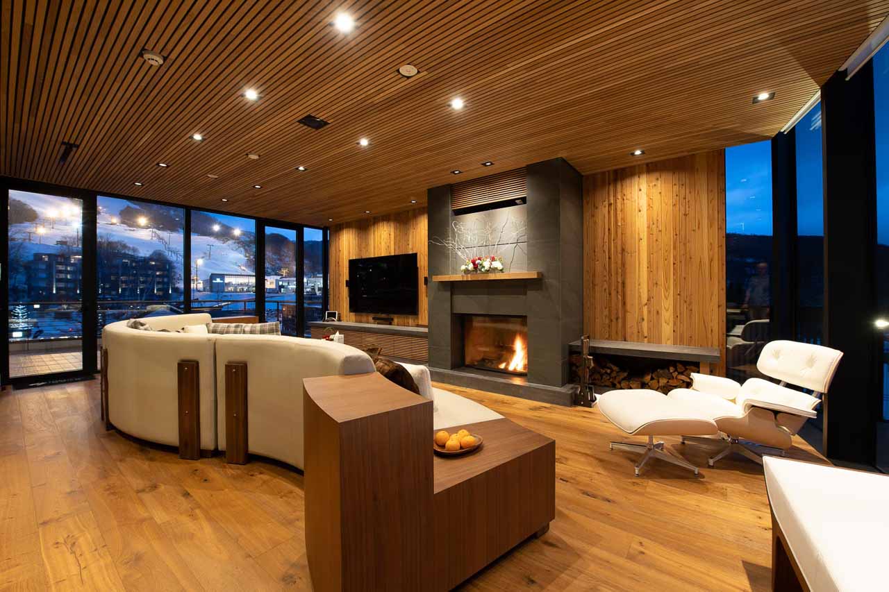 Entrance hall of HakuVillas Penthouse in Niseko