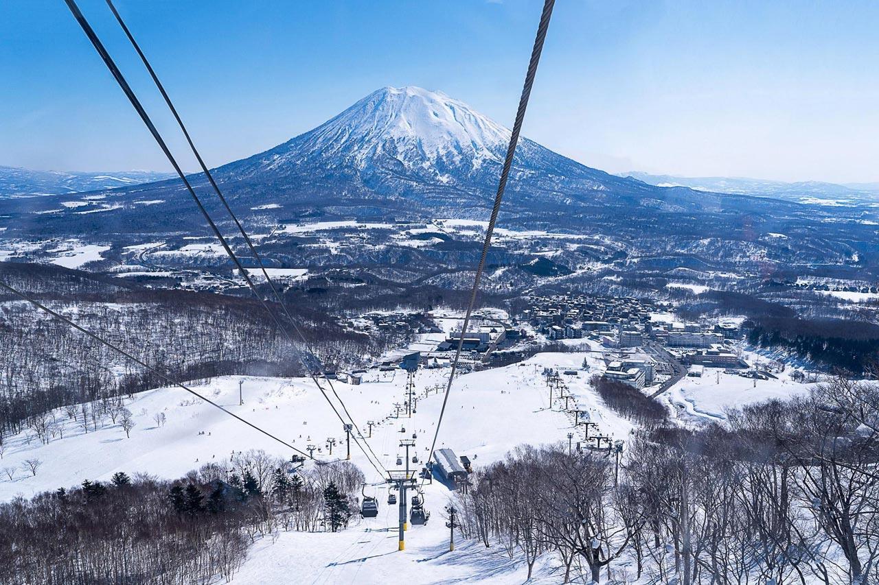 Ski resort in Japan